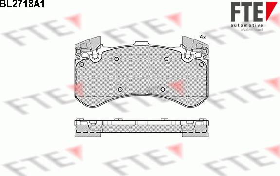 FTE 9010943 - Гальмівні колодки, дискові гальма autocars.com.ua