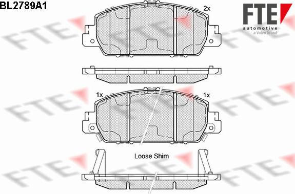 FTE 9010983 - Гальмівні колодки, дискові гальма autocars.com.ua