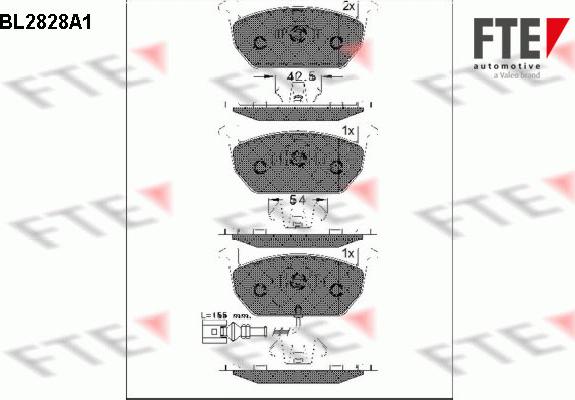 FTE 9011008 - Гальмівні колодки, дискові гальма autocars.com.ua