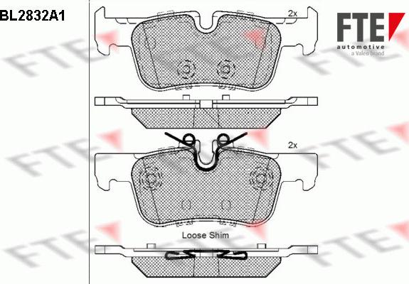 FTE BL2832A1 - Гальмівні колодки, дискові гальма autocars.com.ua