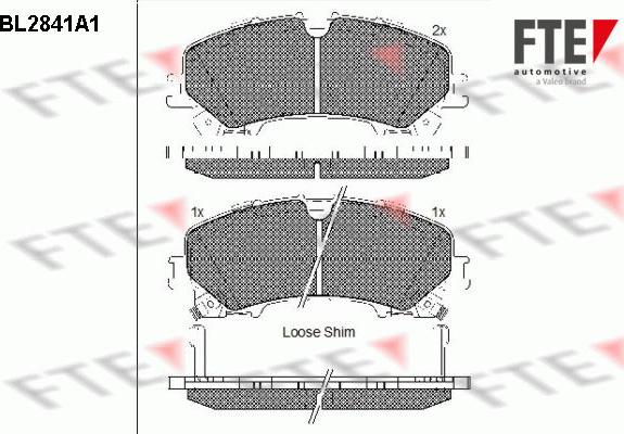 FTE 9011018 - Тормозные колодки, дисковые, комплект avtokuzovplus.com.ua