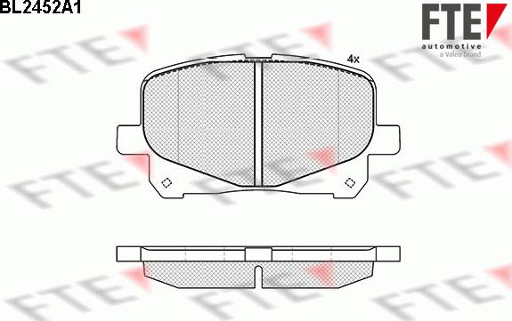 FTE 9011050 - Гальмівні колодки, дискові гальма autocars.com.ua