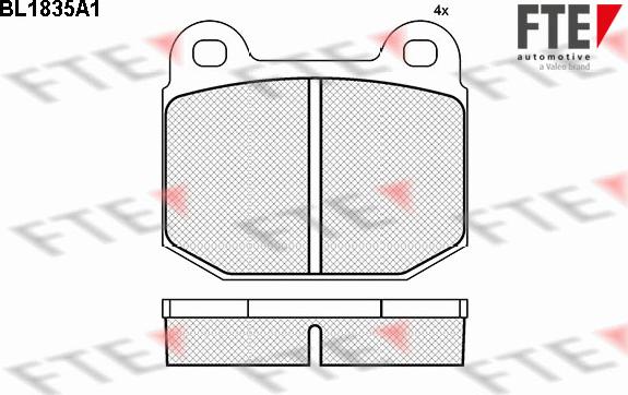 FTE 9011057 - Гальмівні колодки, дискові гальма autocars.com.ua