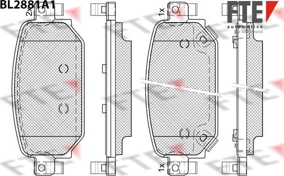 FTE 9011121 - Тормозные колодки, дисковые, комплект autodnr.net