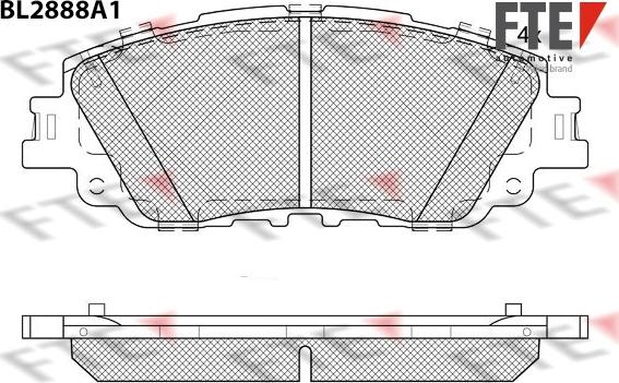 FTE 9011128 - Гальмівні колодки, дискові гальма autocars.com.ua