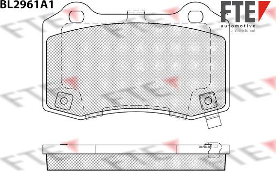 FTE BL2961A1 - Гальмівні колодки, дискові гальма autocars.com.ua