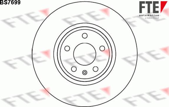 FTE BS7699 - Тормозной диск avtokuzovplus.com.ua