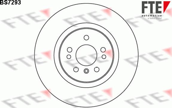 FTE BS7293 - Тормозной диск avtokuzovplus.com.ua