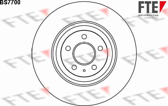 FTE BS7700 - Тормозной диск avtokuzovplus.com.ua