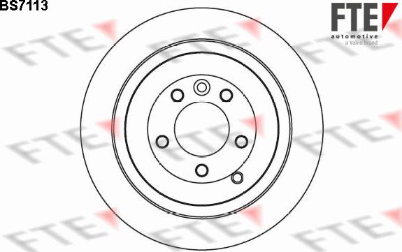 FTE BS7113 - Гальмівний диск autocars.com.ua