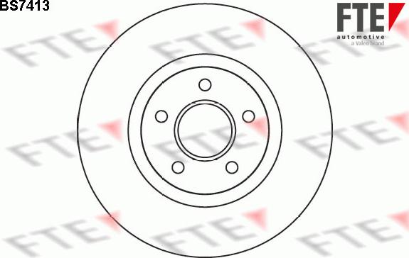 FTE 9071080 - Гальмівний диск autocars.com.ua