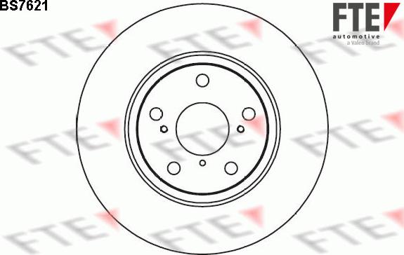 FTE BS7621 - Тормозной диск avtokuzovplus.com.ua