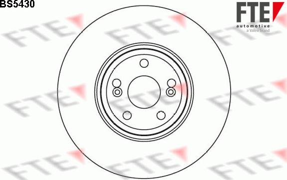 FTE 9071116 - Гальмівний диск autocars.com.ua