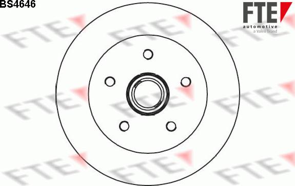 FTE BS4646 - Гальмівний диск autocars.com.ua