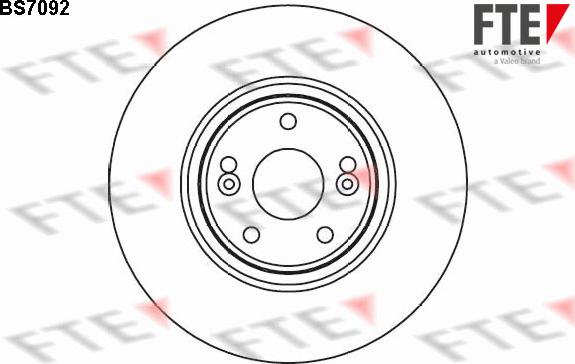 FTE 9071140 - Гальмівний диск autocars.com.ua