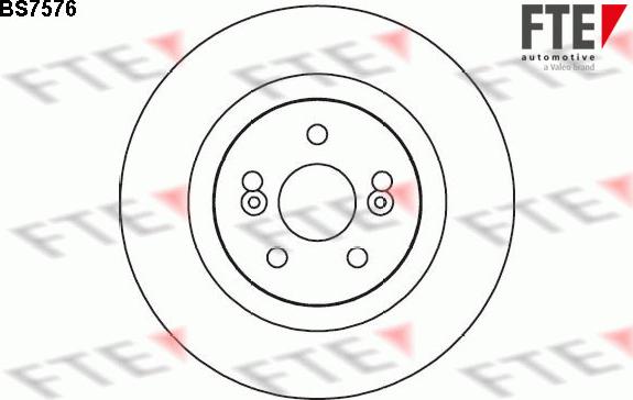 FTE BS7576 - Гальмівний диск autocars.com.ua