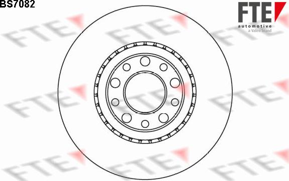 FTE BS7082 - Гальмівний диск autocars.com.ua