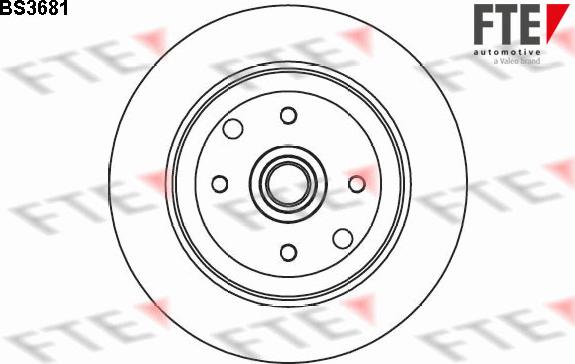 FTE 9071290 - Гальмівний диск autocars.com.ua