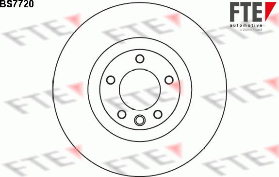 FTE BS7720 - Гальмівний диск autocars.com.ua