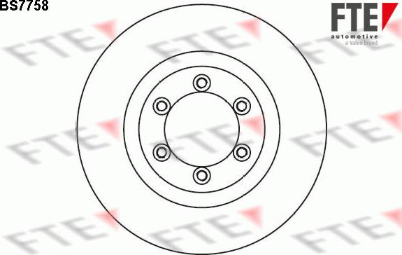 FTE BS7758 - Тормозной диск avtokuzovplus.com.ua