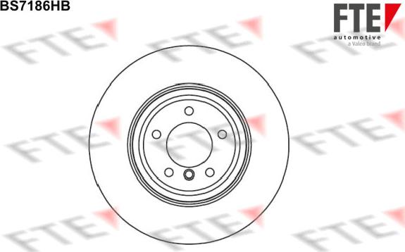 FTE BS7186HB - Тормозной диск avtokuzovplus.com.ua