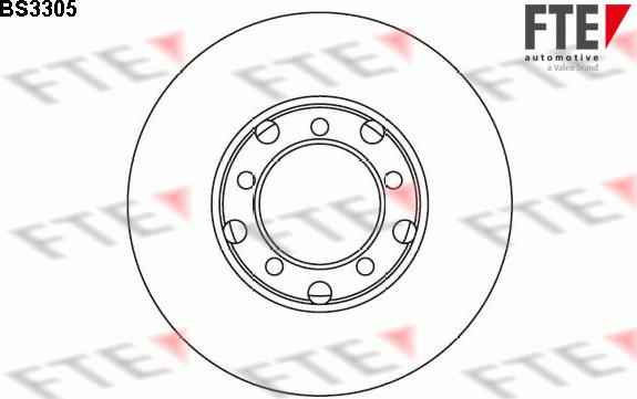 FTE 9072048 - Тормозной диск autodnr.net