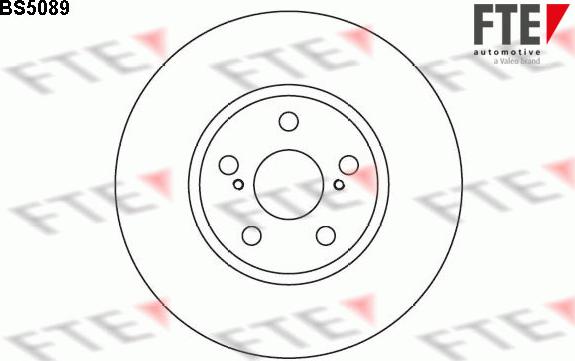 FTE BS5089 - Гальмівний диск autocars.com.ua