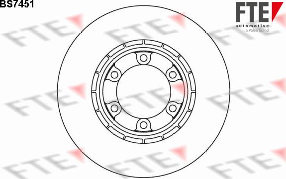 FTE BS7451 - Тормозной диск avtokuzovplus.com.ua