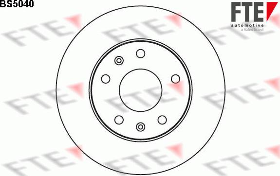 FTE BS5040 - Гальмівний диск autocars.com.ua