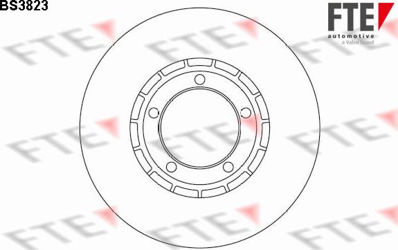 FTE 9072649 - Тормозной диск avtokuzovplus.com.ua