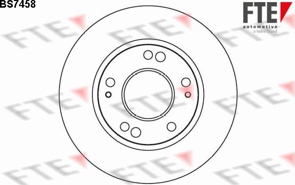 FTE BS7458 - Тормозной диск autodnr.net