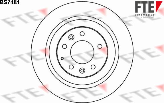 FTE 9072786 - Гальмівний диск autocars.com.ua