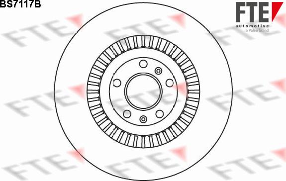 FTE BS7117B - Гальмівний диск autocars.com.ua