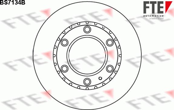 FTE BS7134B - Гальмівний диск autocars.com.ua