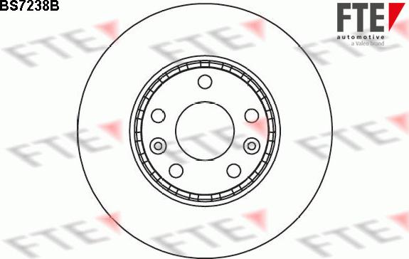 FTE 9081219 - Гальмівний диск autocars.com.ua