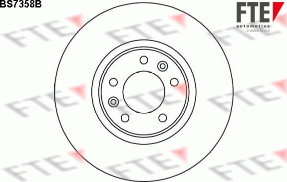 FTE BS7358B - Гальмівний диск autocars.com.ua