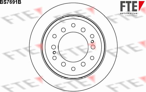 FTE 9082376 - Гальмівний диск autocars.com.ua