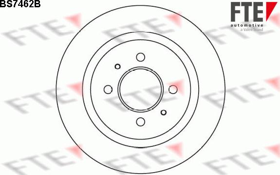 FTE BS7462B - Тормозной диск avtokuzovplus.com.ua