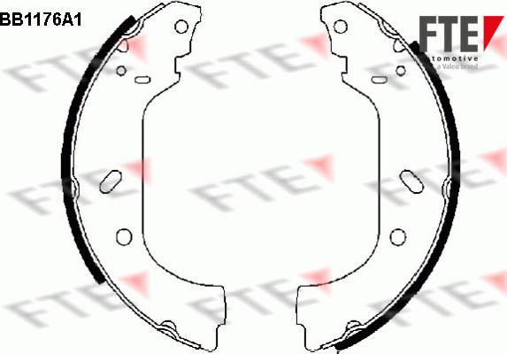 FTE 9100039 - Комплект тормозных колодок, барабанные autodnr.net