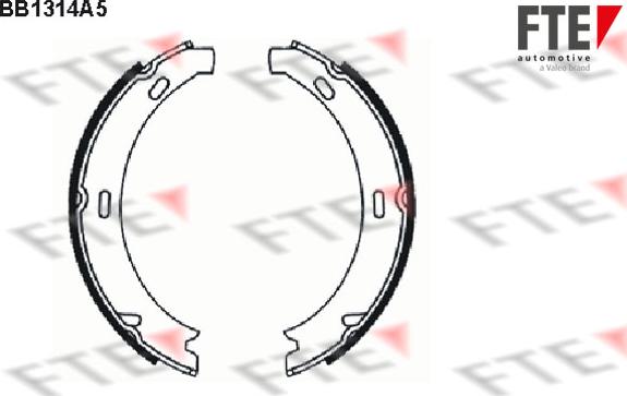 FTE BB1314A5 - Комплект гальм, ручник, парковка autocars.com.ua