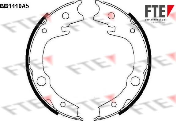 FTE 9100143 - Комплект тормозов, ручник, парковка avtokuzovplus.com.ua