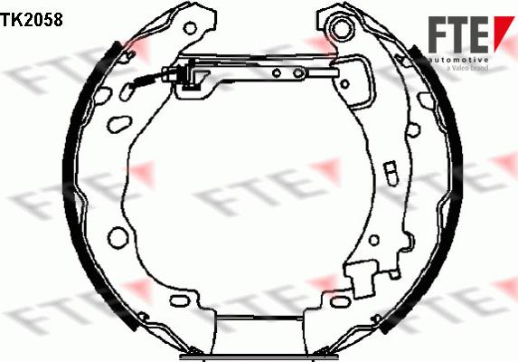 FTE 9110018 - Комплект тормозных колодок, барабанные avtokuzovplus.com.ua