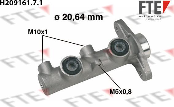 FTE 9220140 - Головний гальмівний циліндр autocars.com.ua