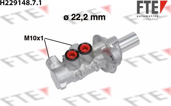 FTE H229148.7.1 - Головний гальмівний циліндр autocars.com.ua