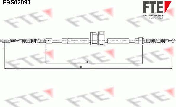 FTE 9250090 - Трос, гальмівна система autocars.com.ua