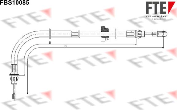 FTE 9250376 - Трос, гальмівна система autocars.com.ua