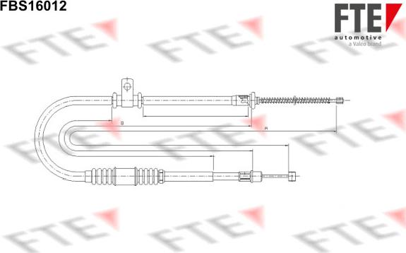 FTE 9250416 - Трос, гальмівна система autocars.com.ua