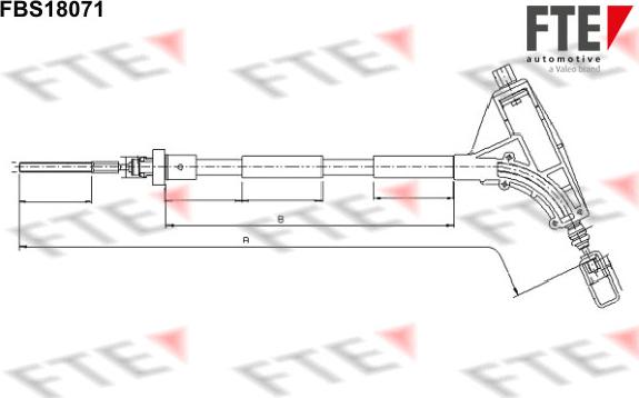 FTE 9250532 - Трос, гальмівна система autocars.com.ua