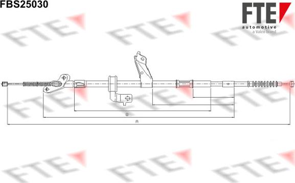 FTE 9250619 - Трос, гальмівна система autocars.com.ua