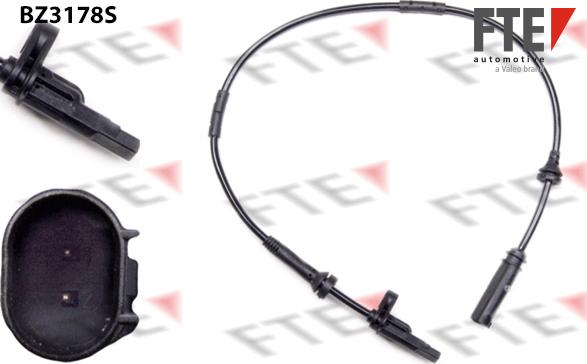 FTE 9400156 - Датчик ABS, частота обертання колеса autocars.com.ua